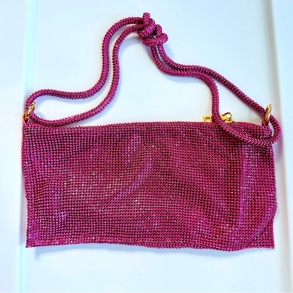 Pink Sequin Woman’s Handbag Evening Clutch